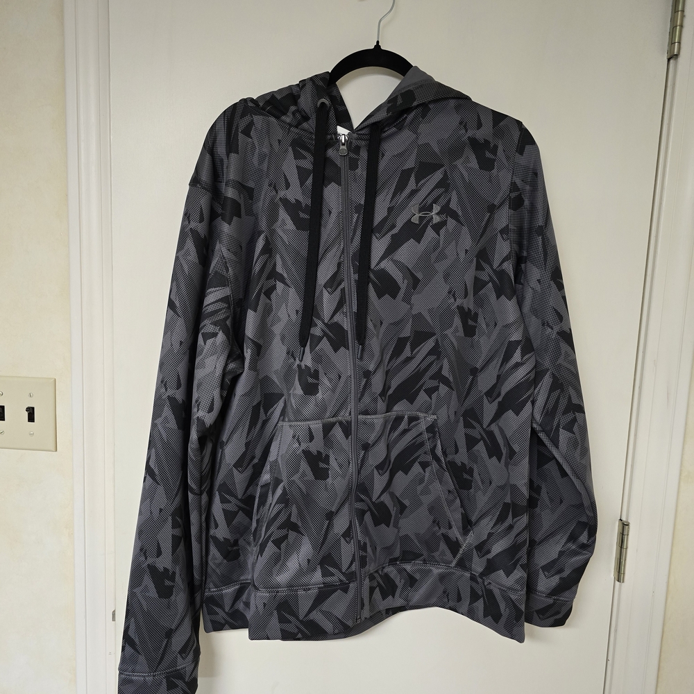 Under Armour Black and Gray Camouflage Hoodie